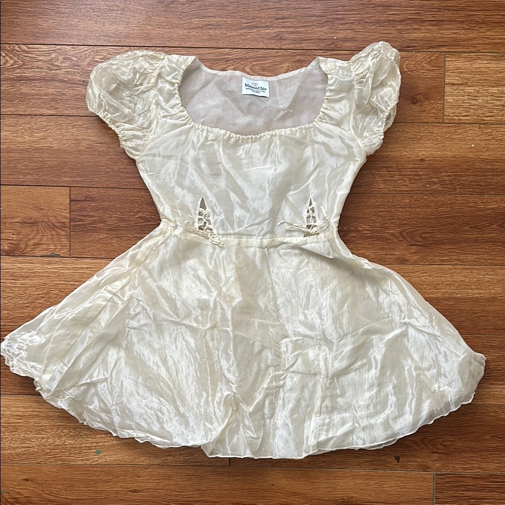 Silk Organza Babydoll Dress - image 3